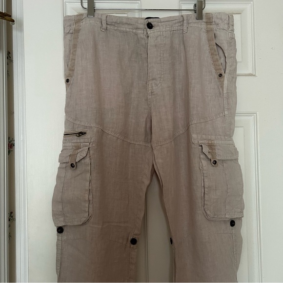 ZARA Boy’s Casual Cargo Pants in Stone - Picture 10 of 14